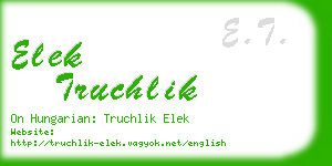 elek truchlik business card